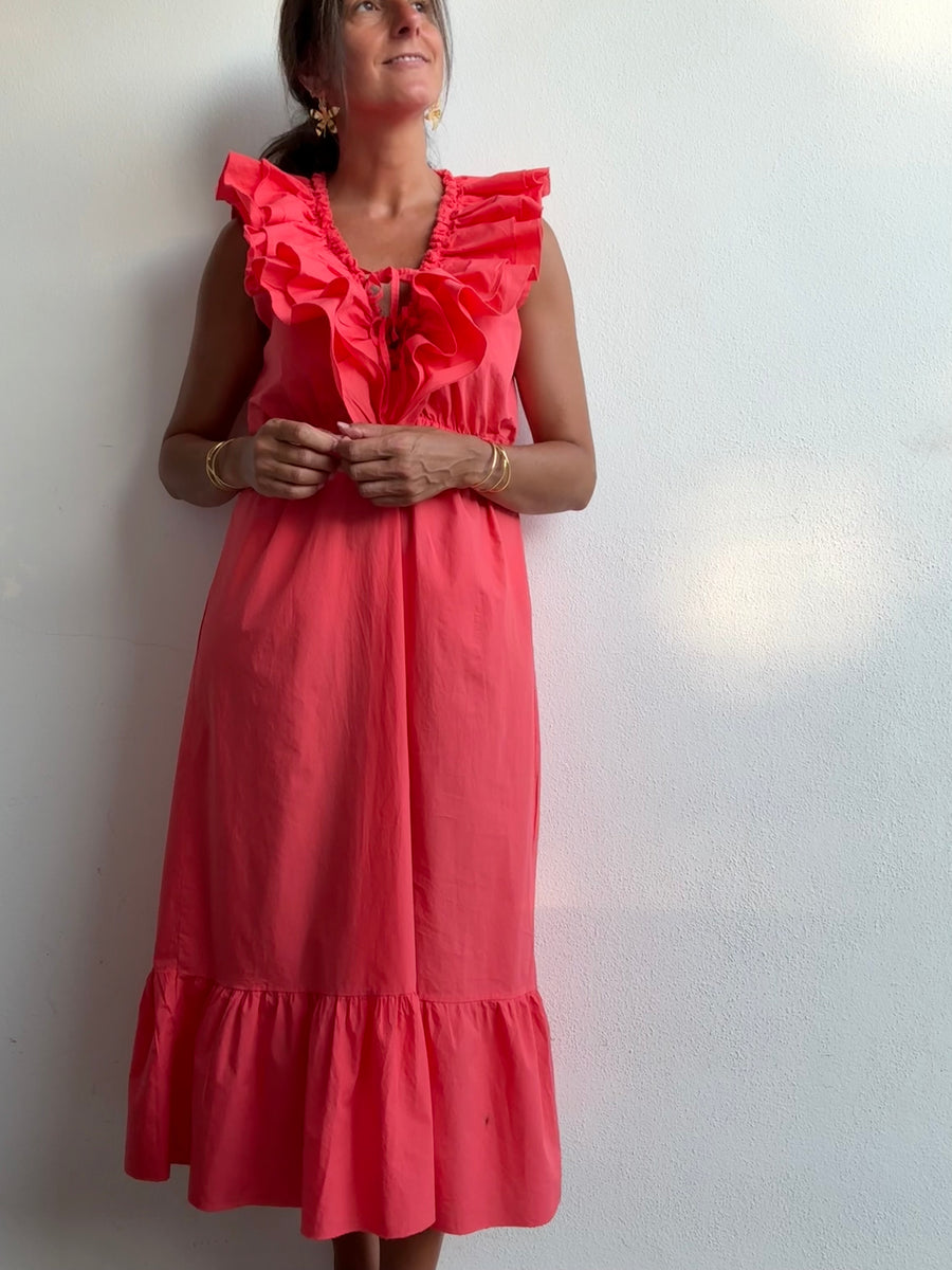 Vestido Alma Coral