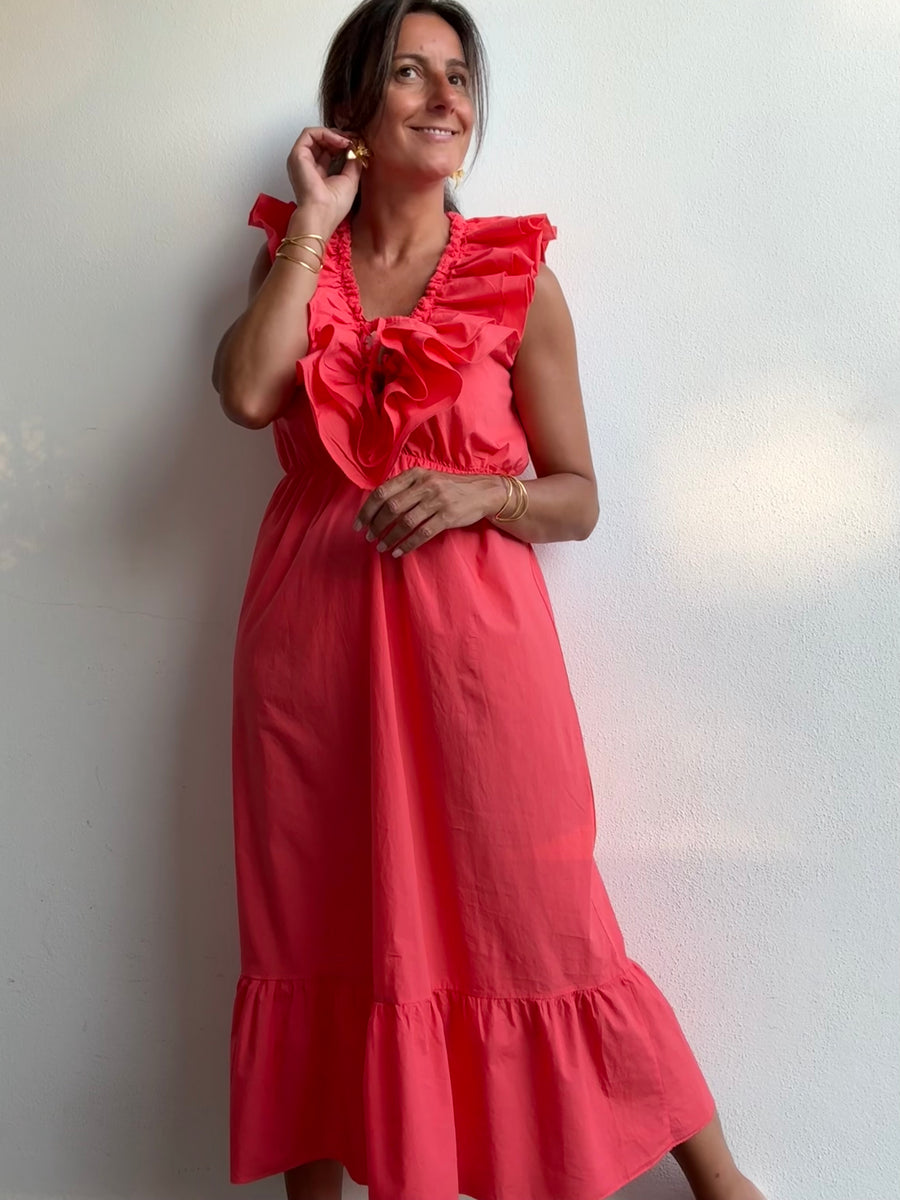 Vestido Alma Coral