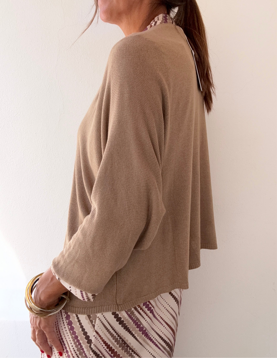 Camisola Manga 3/4 Camel