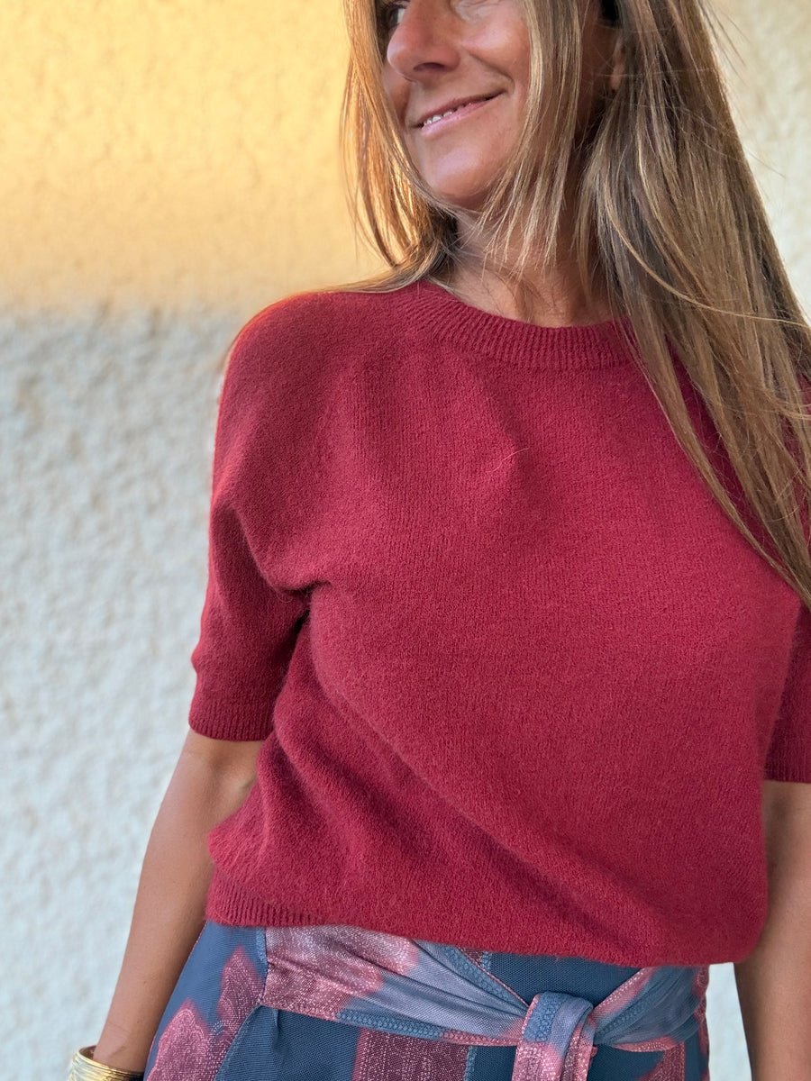 Camisola 3/4 vinho