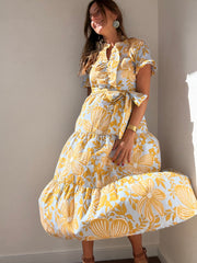 Vestido Comporta amarelo