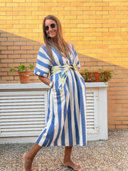 Kaftan Riscas azul