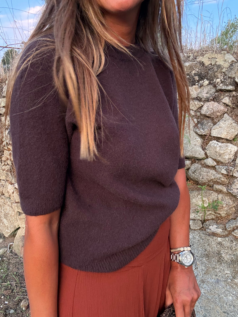 Camisola 3/4 chocolate