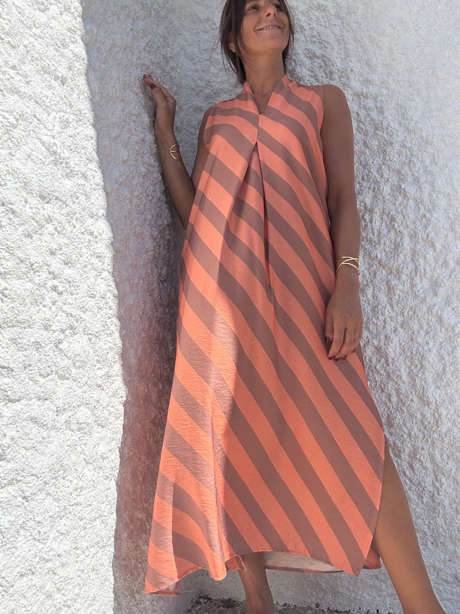 Vestido Risca solta Pêssego