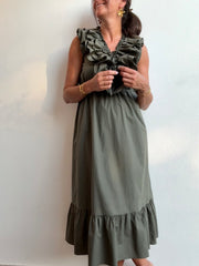 Vestido Alma Verde Seco