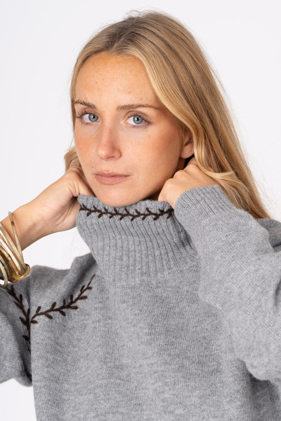 Camisola Espiga cinzento