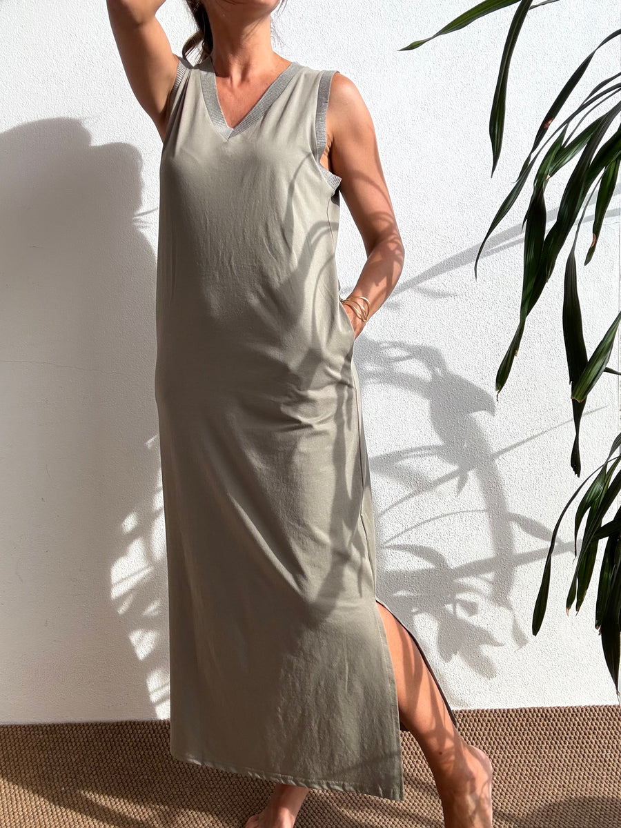 Vestido Essencial Caqui