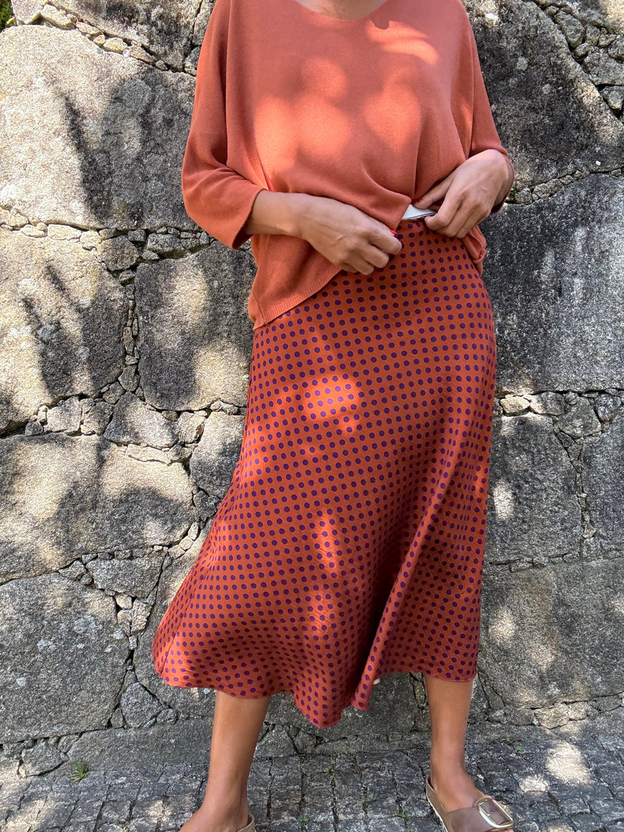 Saia Polka Laranja