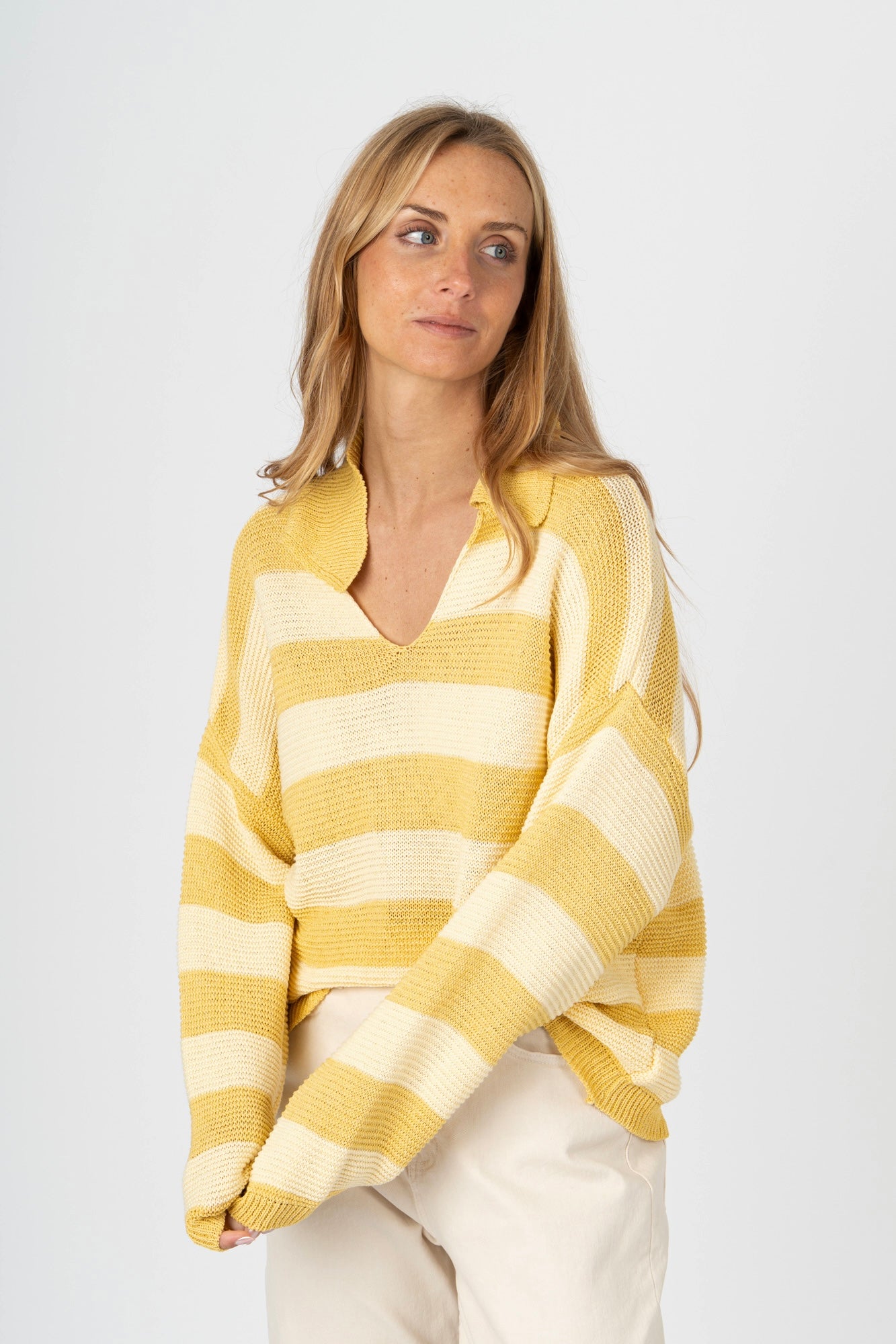 Camisola Polo Capri amarelo