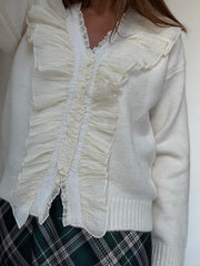 Camisola Volantes Branco