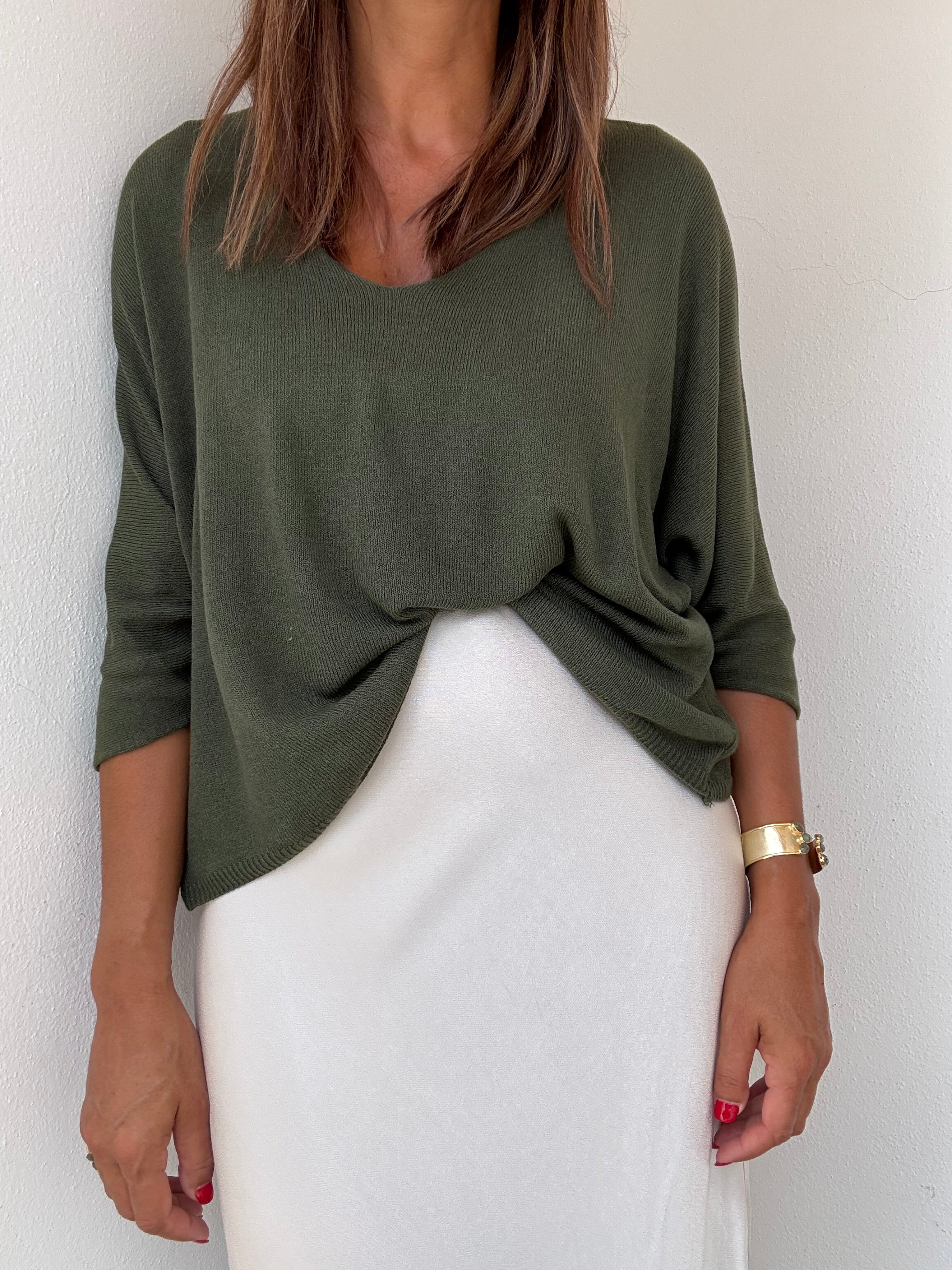 Camisola Manga 3/4 Verde