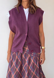 Colete Oversized Beringela