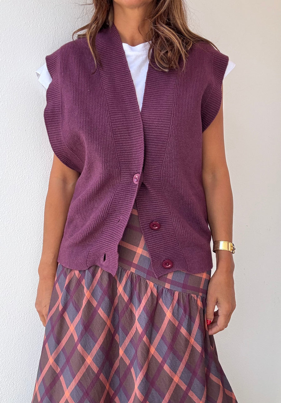 Colete Oversized Beringela