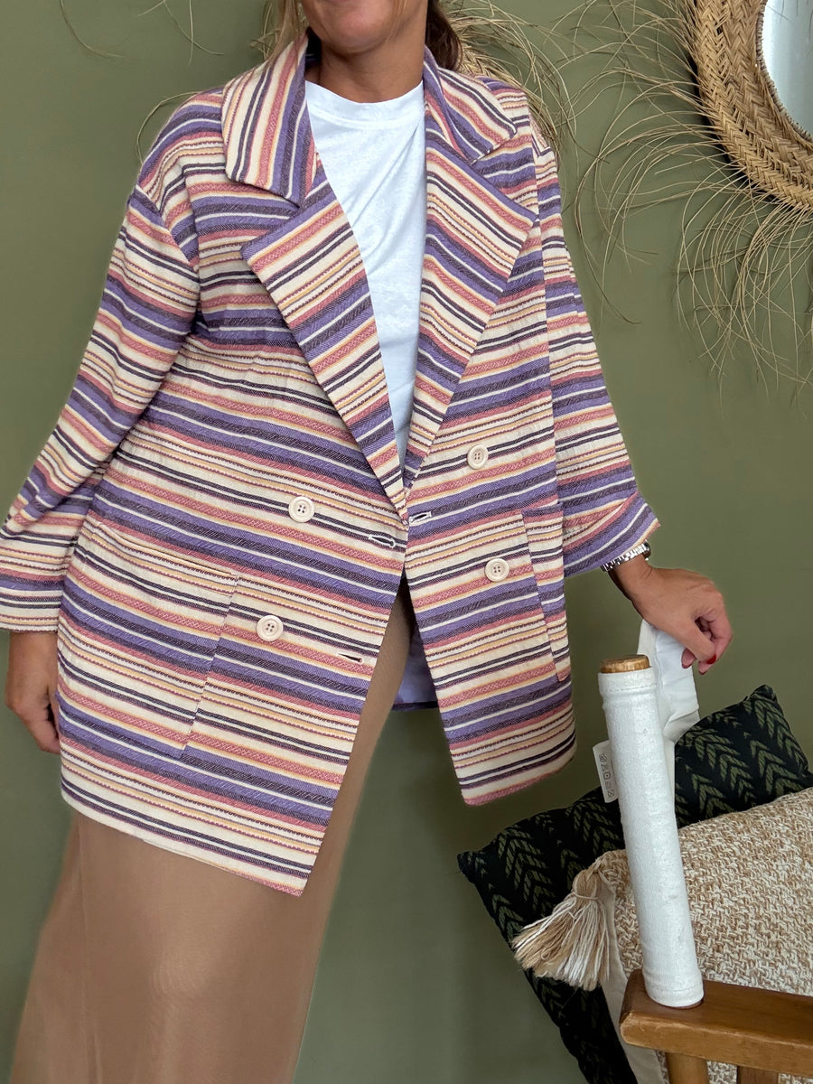 Blazer oversized lilás