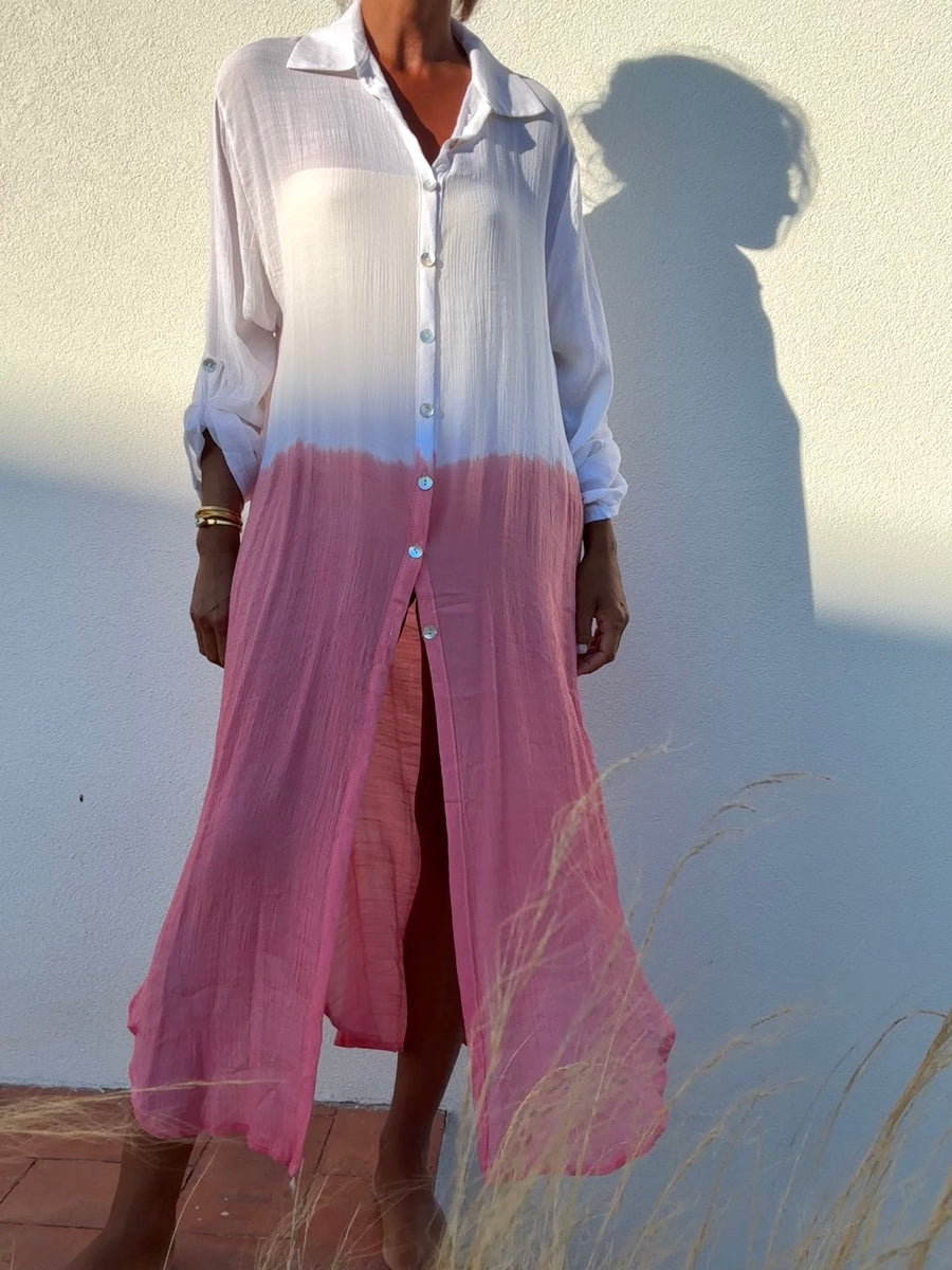 Camiseiro Tie-Dye Coral