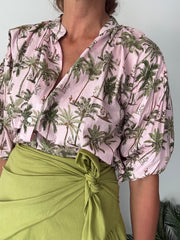 Blusa Estampada Rosa