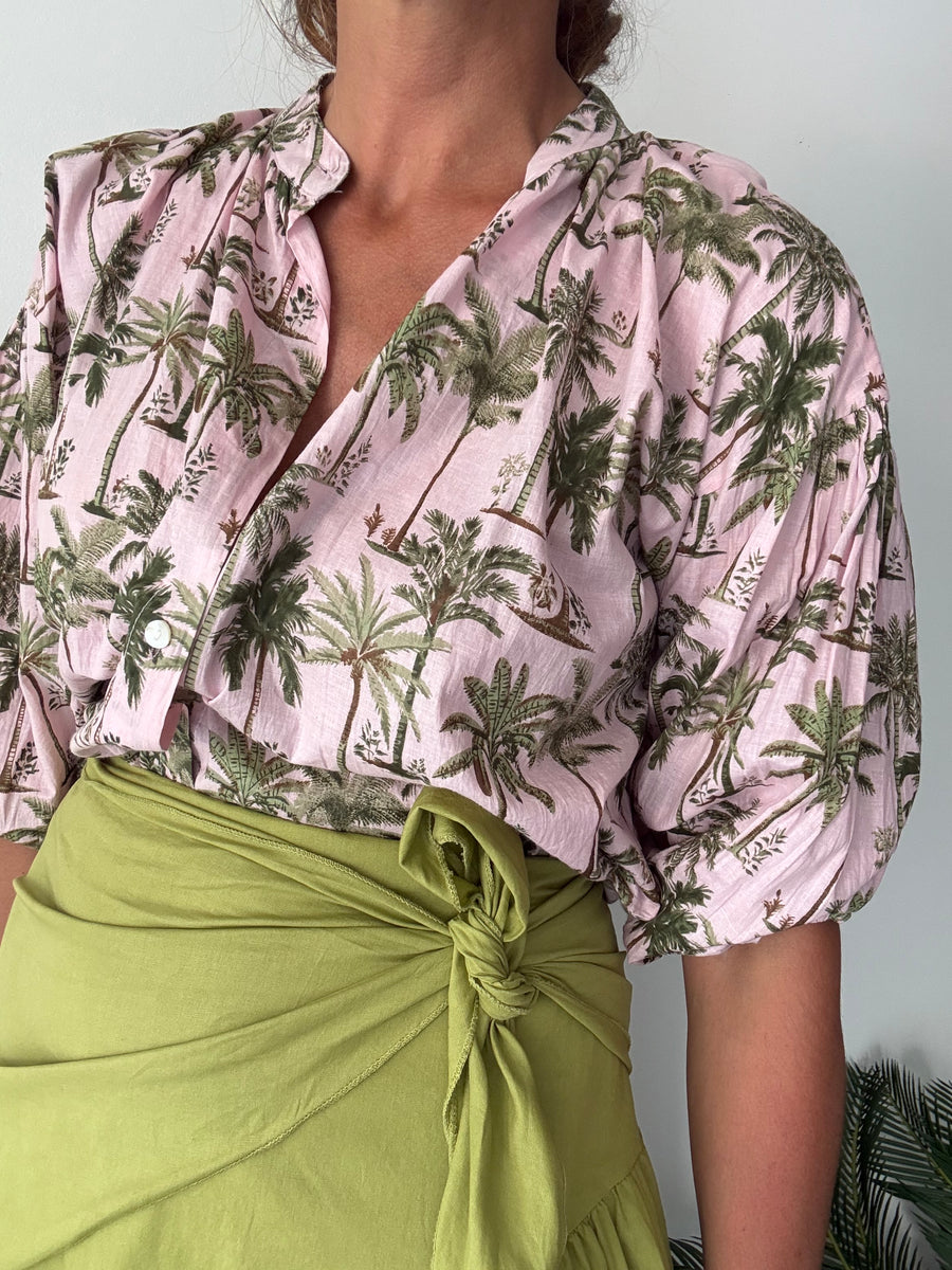 Blusa Estampada Rosa