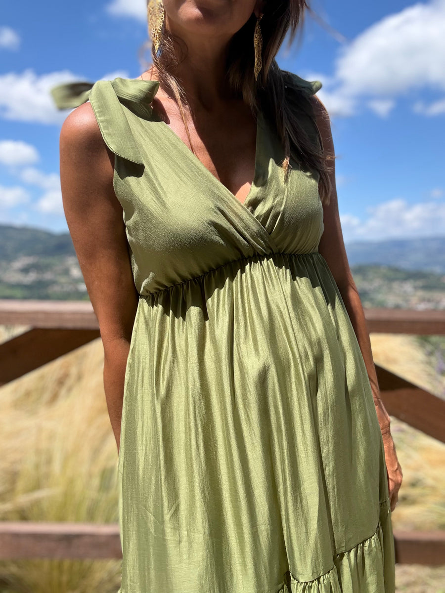 Vestido Toscana verde