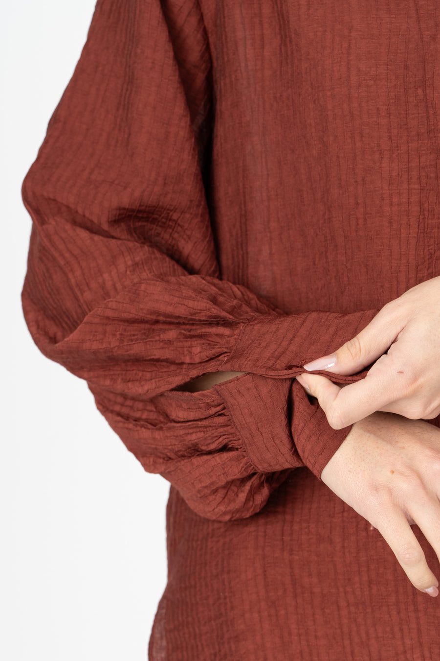 Camisa oversized terracota