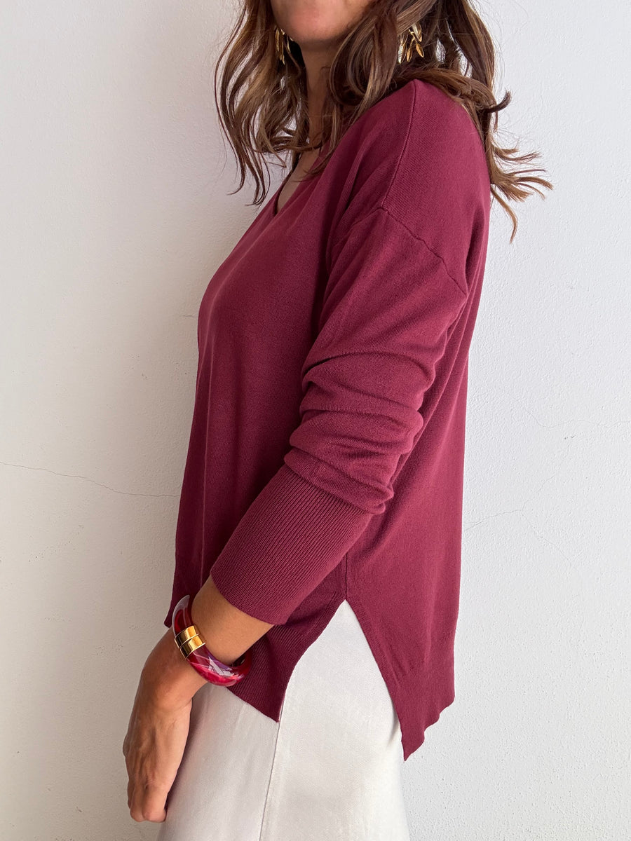 Camisola Essencial Vinho