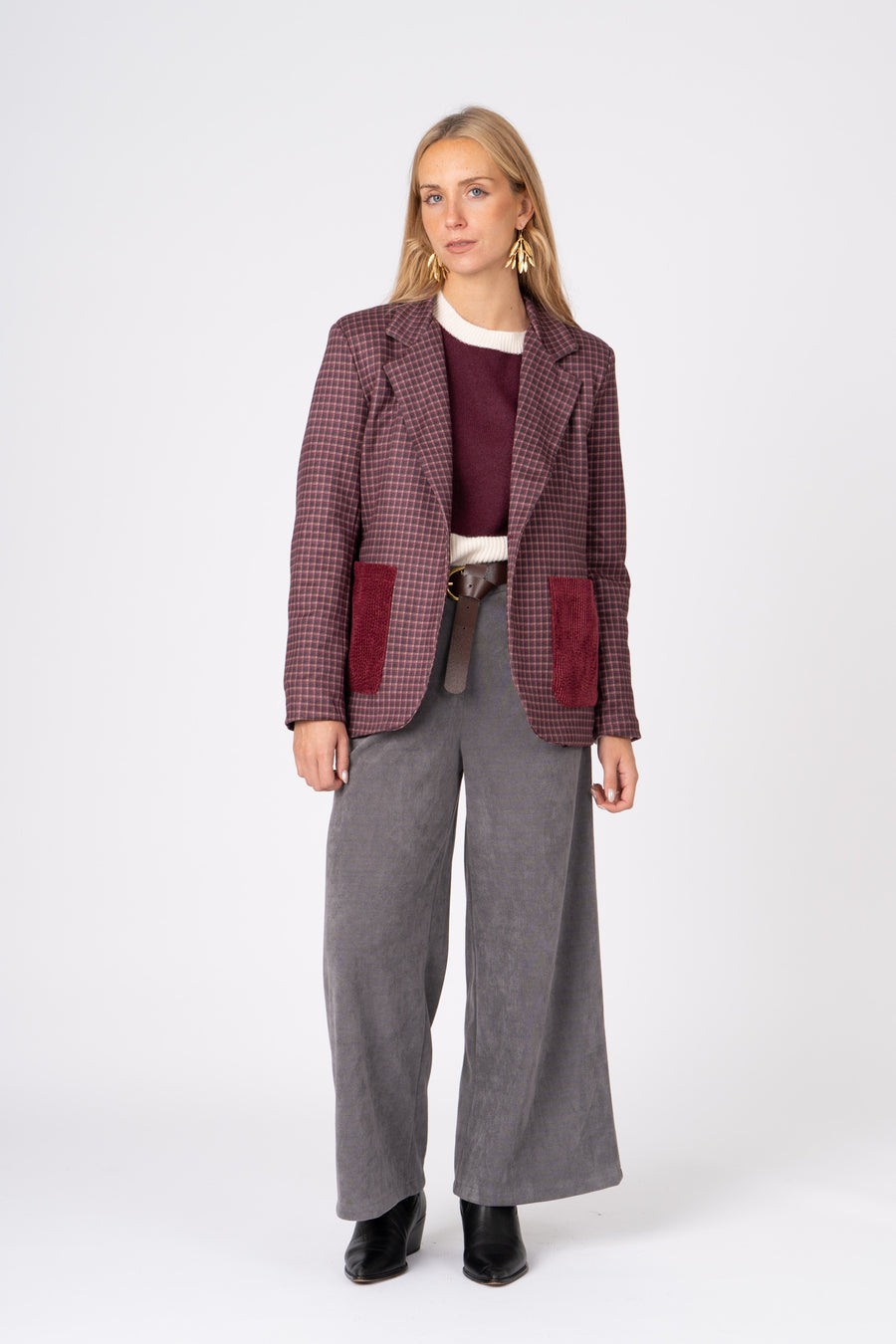 Blazer Camurcina berinjela ref:cas23389