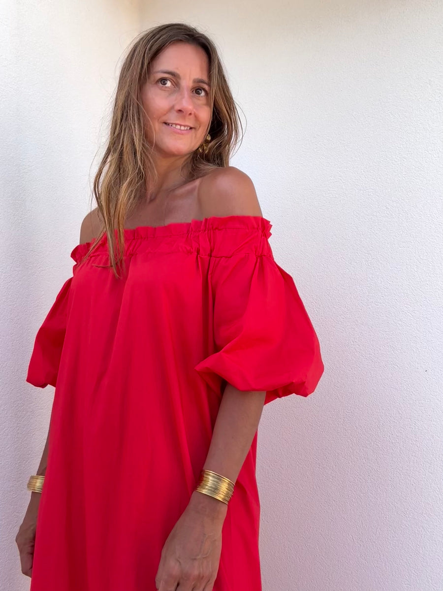 Vestido Summer morango