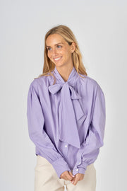 Blusa laço lilás