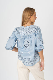 Camisa Bandana azul