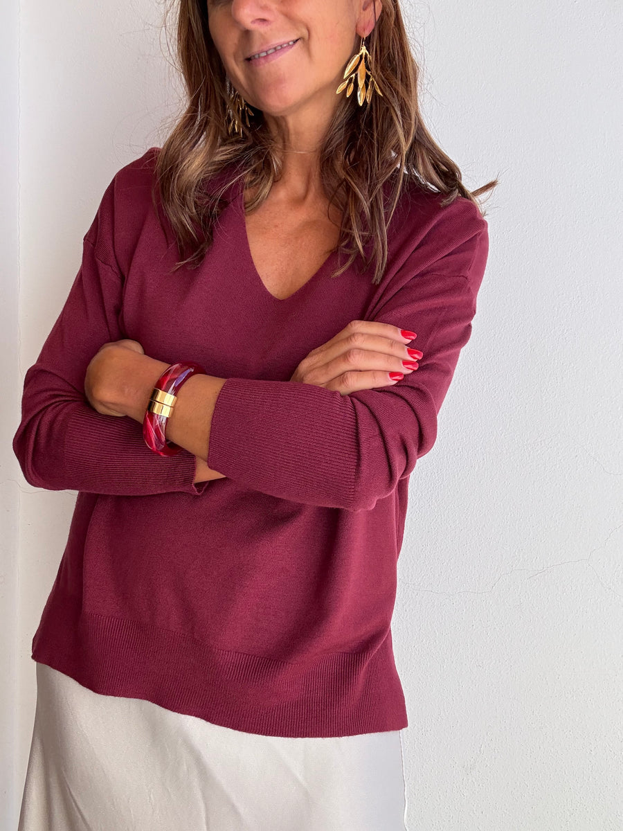 Camisola Essencial Vinho
