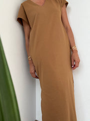 Vestido kaftan algodão