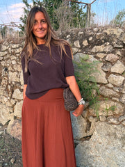 Camisola 3/4 chocolate