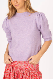 Camisola manga balão lilás