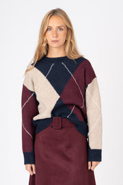 Camisola Losango azul ref:cmxp274