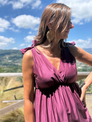 Vestido Toscana beringela