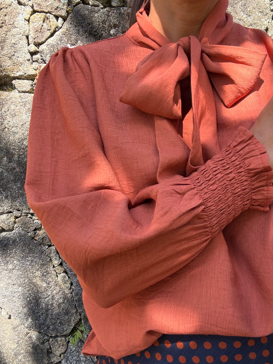 Blusa Laço Laranja