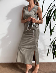 Vestido Essencial Caqui