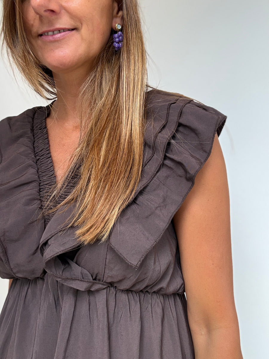 Vestido Aura chocolate
