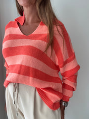 Camisola Polo Capri salmão