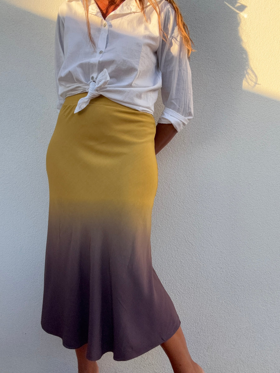 Saia Tie Dye mostarda