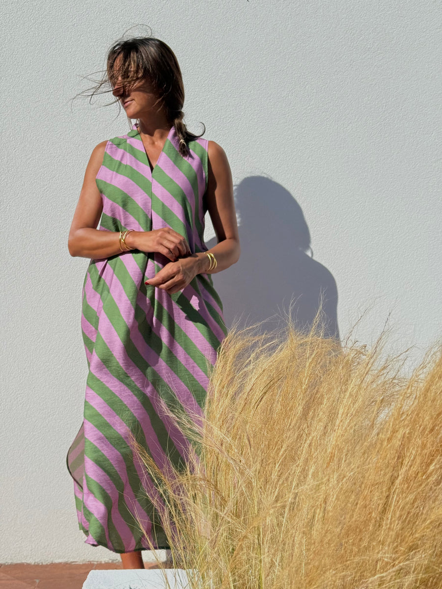 Vestido Risca Solta Lilás