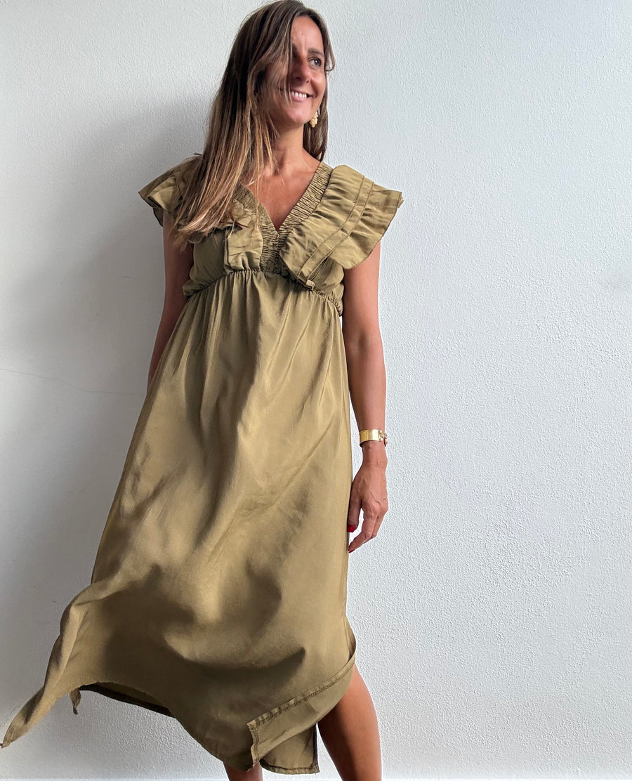 Vestido Siena oliva