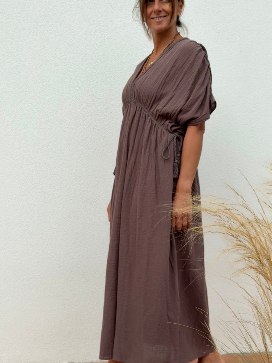 Kaftan Trança Pinhão