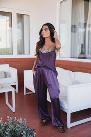 CALÇAS BOMBACHAS ROXO