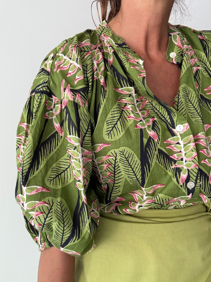 Blusa Estampada Verde
