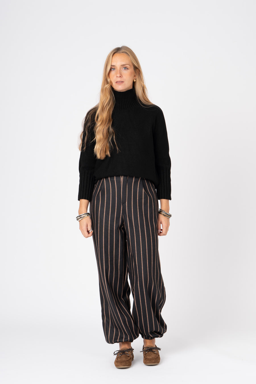 Calças Risca preto ref:cal35242