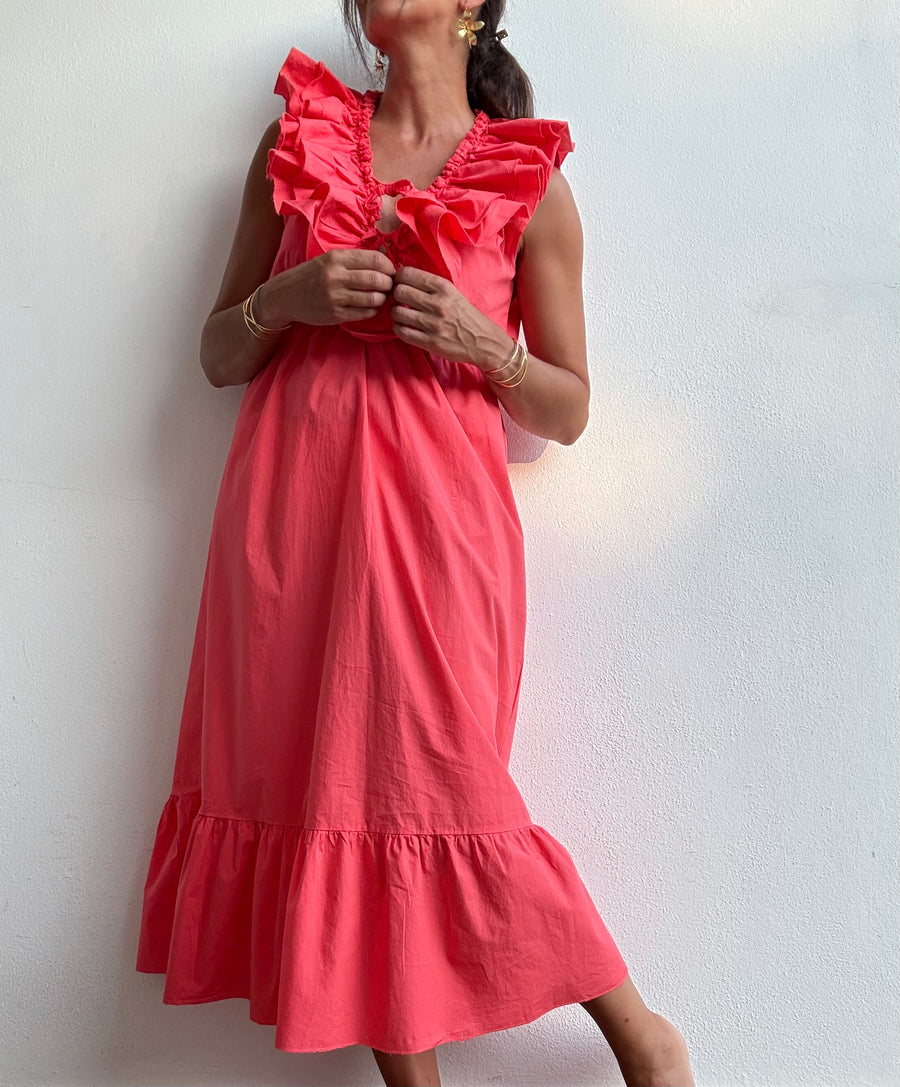 Vestido Alma Coral
