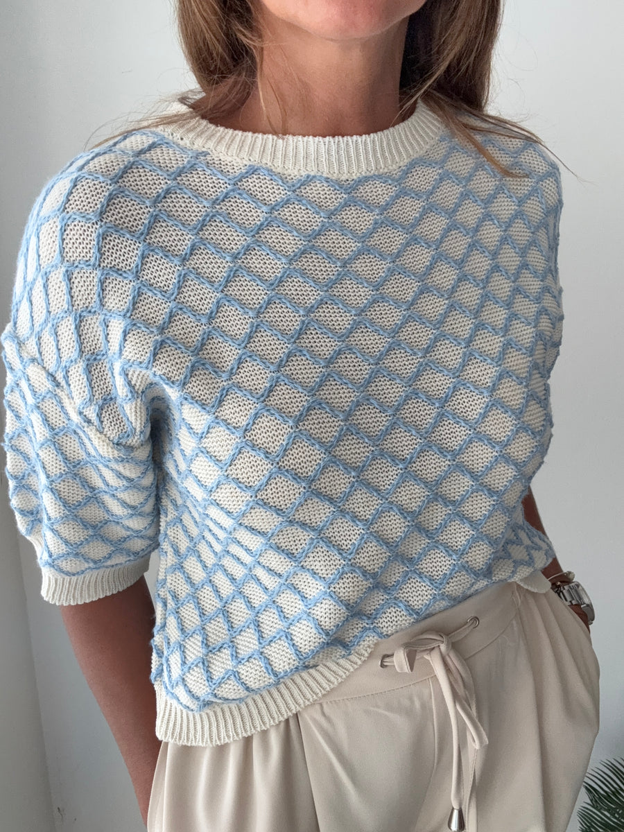 Camisola 3/4 azul