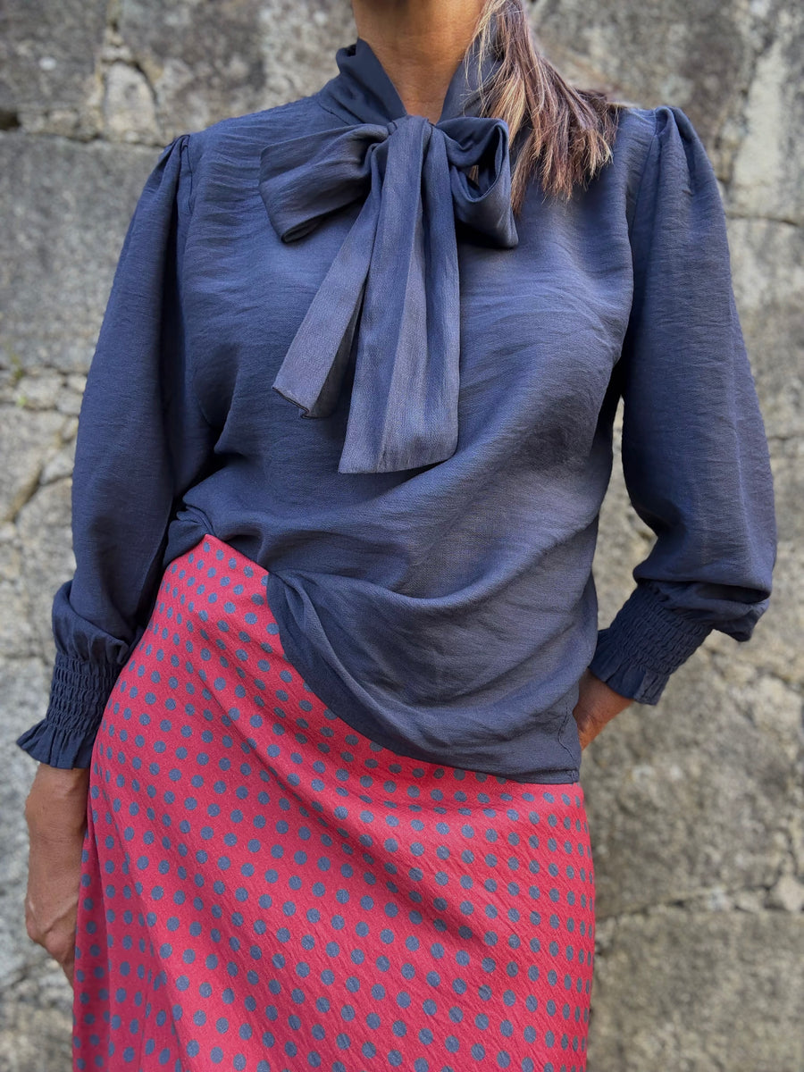 Blusa Laço Azul