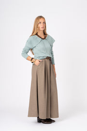 Saia Calça Espinha Camel Ref:300451