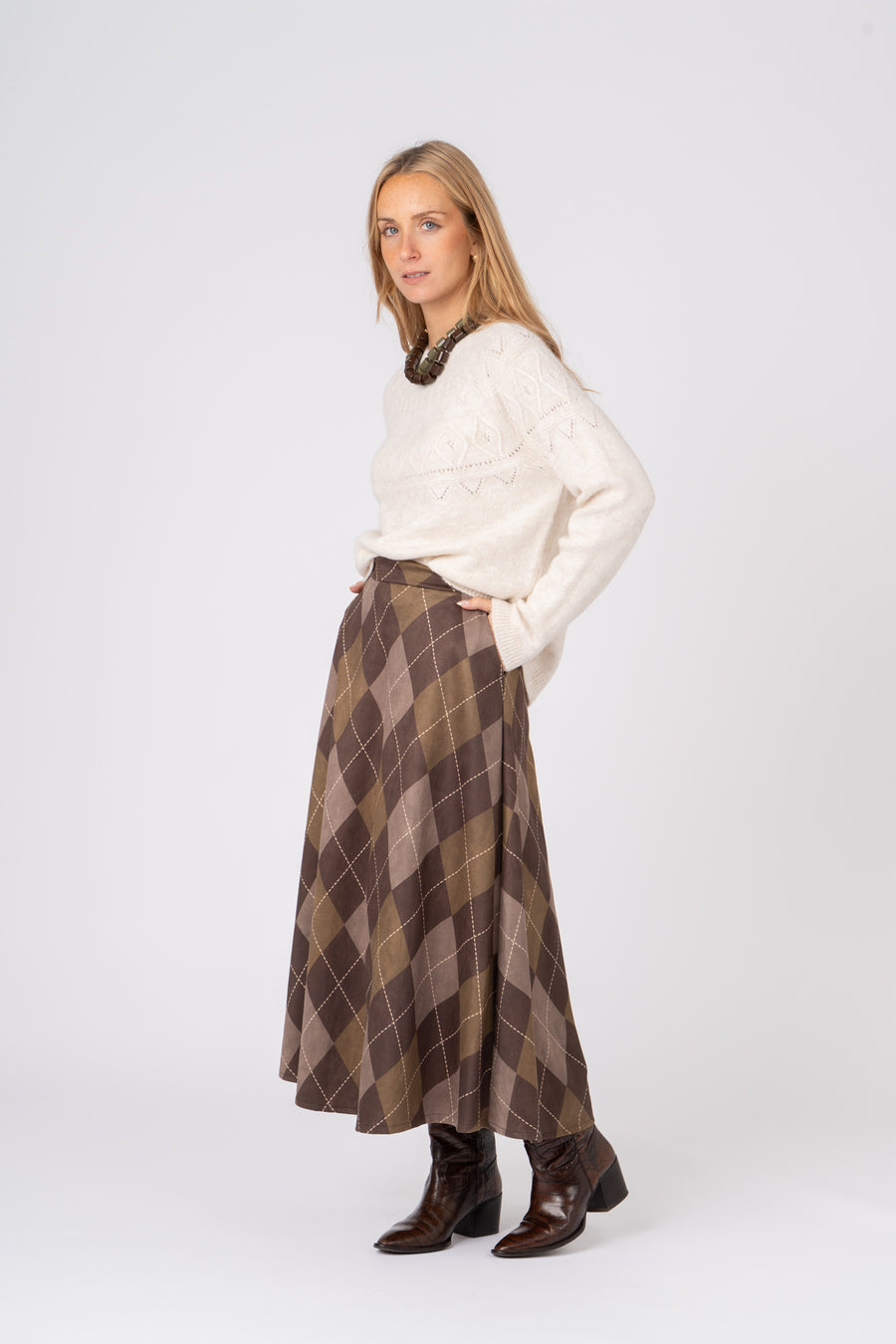 Saia Losango beje ref:sa30157